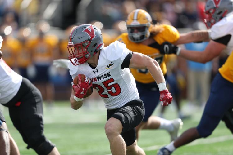 BHCSports's tweet photo. The @UVaWiseCavs doubled their win total from last season in Gary Bass' first year as head coach. Here is what he had to say after the #SWVABowl loss to Emory &amp; Henry:

https://t.co/tva9bMtgLV https://t.co/3FcLjsFL2y