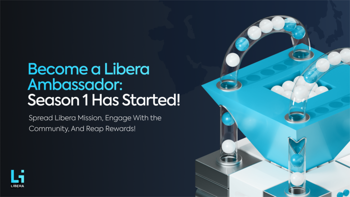 1/ 🚀 Libera Ambassador Program - Season 1 Officially Started! 🎉

Earn rewards, grow with the community, and make your mark in the Libera ecosystem.

💰 $LIBE tokens, $USDT prizes, and exclusive roles await you!

Details and how to get started 👇🧵