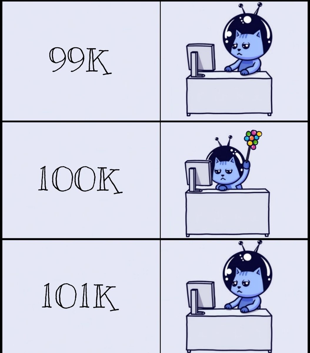 100K $BTC? Meh. Wake me up when it’s 1M. 😴