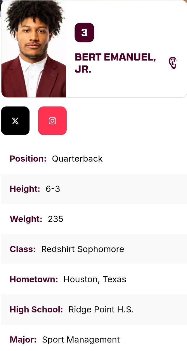 FarrellPortal (@farrellportal) on Twitter photo Central Michigan QB Bert Emanuel Jr. entered the transfer portal; he passed for 439 yards and 5 TD and rushed for 844 yards and 12 TD during his time with the Chippewas <a href="/BertEmanuel3/">๐๐ฎ๐ป๐ฝ ๐ฎ๐ถ๐ช๐ท๐พ๐ฎ๐ต Jr</a> <a href="/mfarrellsports/">Mike Farrell</a> Central Michigan QB Bert Emanuel Jr. entered the transfer portal; he passed for 439 yards and 5 TD and rushed for 844 yards and 12 TD during his time with the Chippewas <a href="/BertEmanuel3/">๐๐ฎ๐ป๐ฝ ๐ฎ๐ถ๐ช๐ท๐พ๐ฎ๐ต Jr</a> <a href="/mfarrellsports/">Mike Farrell</a>