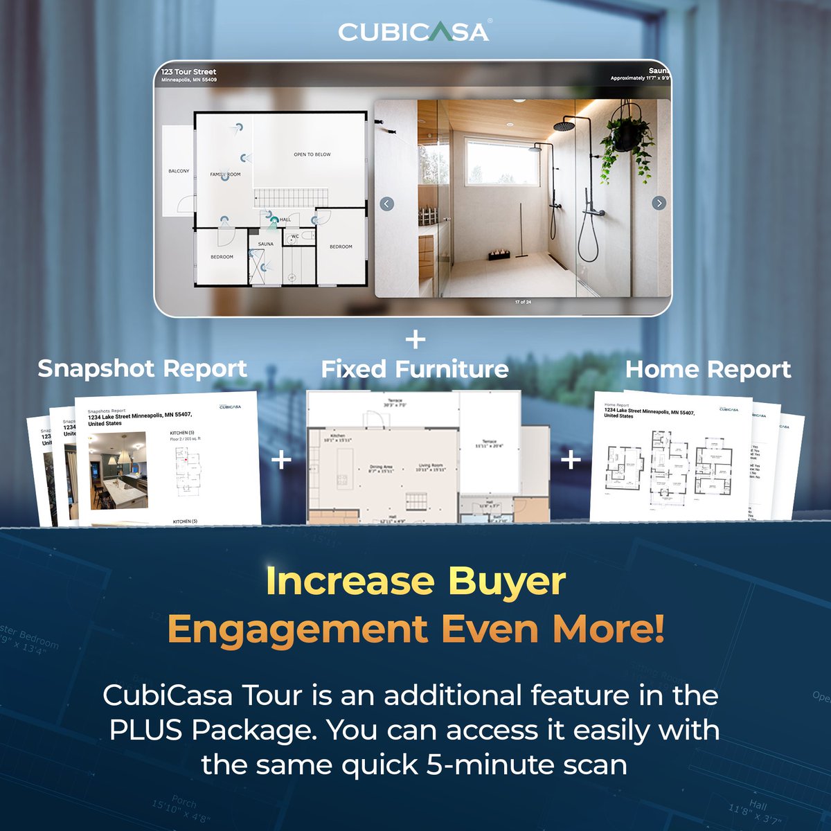 CasaCubi's tweet image. Have you tried CubiCasa Tour?🤩

It's included in the PLUS package with additional features like Home and Snapshot Reports, plus a Floor Plan with Fixed Furniture! 👈

#CubiCasa #CubiCasaTour #FloorPlan #FPOEL