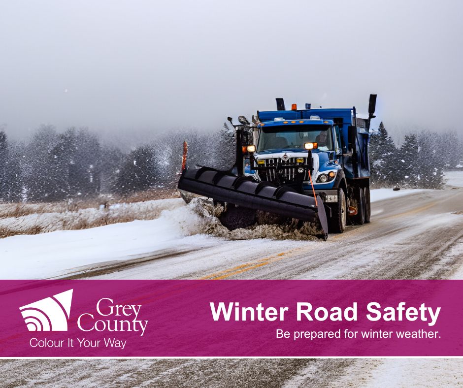 ‘Weather’ you like it or not, snow is in the forecast and winter is on its way. We’re prepared for the snow, but are you? Here are some tips and tricks to keep you safe on the road this winter. grey.ca/news/winter-ro…