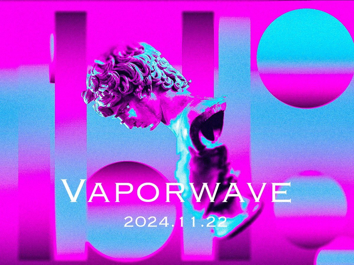 _3Bridge_'s tweet photo. こんなん作ってみた
結構好きかもvaporwave
#graphicartistguild 
#graphic
#vaporwave https://t.co/9jpF4KRafG