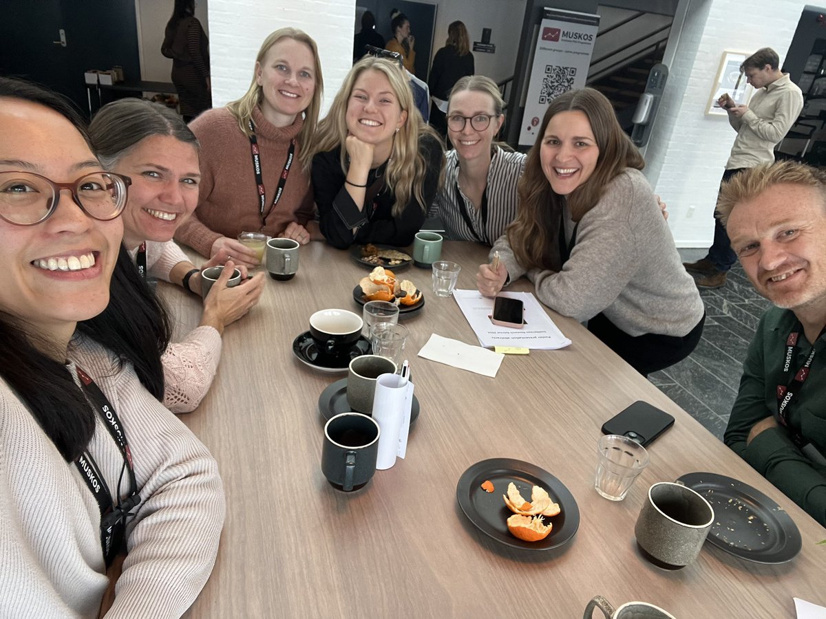 ISMCopenhagen's tweet photo. @MUSKOS_PhD @AbigailMackey1 @KThorborg @AgergaardAnne @JrnHelge @MaxRavnMerkel @TBandholm @ccstorytime @ann_damgaard @SteffenDanielle @AskMobjerg @RikkeHoeffner @BHougsKjaer @JakobAgergaard @grith_hojfeldt Just a couple more group pics of our researchers at the coffee break and that’s a wrap for @MUSKOS_PhD Annual Meeting 2024! Time to prep for #Lassendagen ! Big thank you to @TBandholm and team for revamping the meeting program 🪄🏆 https://t.co/dDi7U49yI3
