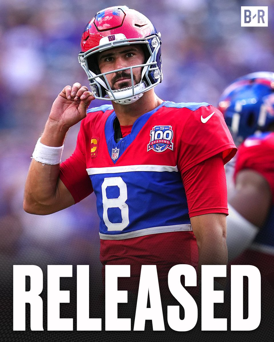 Breaking: the Giants have released Daniel Jones