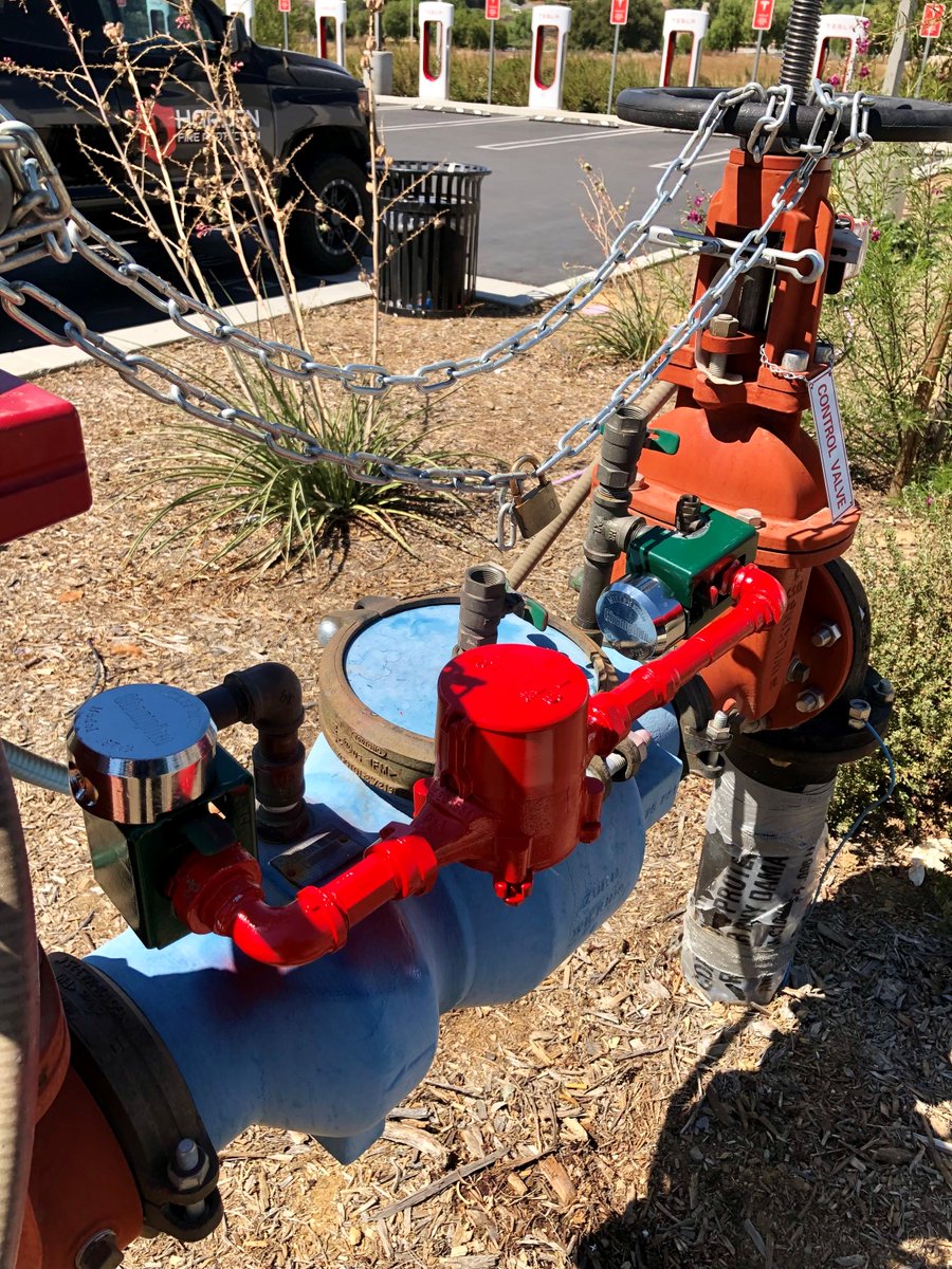Harden_Fire's tweet photo. This client's water meter was stolen from their fire sprinkler system's backflow. We installed a new meter and specialty lock to help deter and prevent future theft.

Regular inspections are important to discover deficiencies and issues affecting your fire sprinkler system. https://t.co/FuJ4DmxRX5