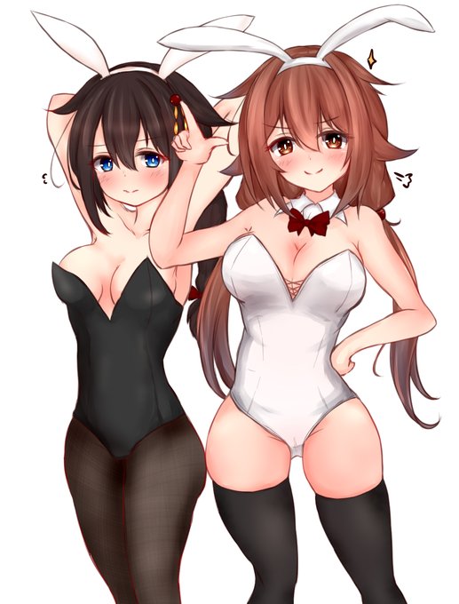 ばにーしぐつゆ!!!
#バニーガール貼って元気づけてください 