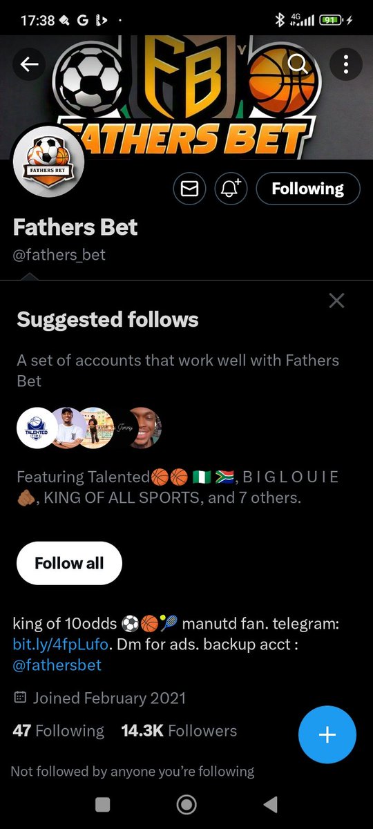 UcLuizd's tweet photo. @39billion @fathers_bet Done 
Sporty id :8030490369 https://t.co/KSmNCbsIef