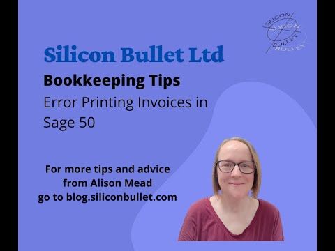 SiliconBullet's tweet image. If you try and run an invoice layout in Sage50 and get the ’no information found for this report’ error then watch this video ... buff.ly/3zbYm8P