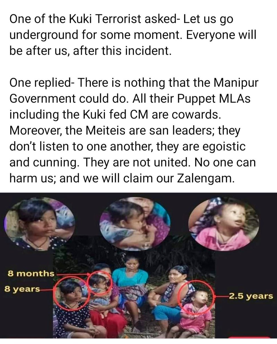 #Manipur: Read the heartbreaking story of the final conversation between terrorists and hostages in the Jiribam infant and women murder case by #KukiTerrorists. ⚠️Please read with caution and keep your emotions in check.