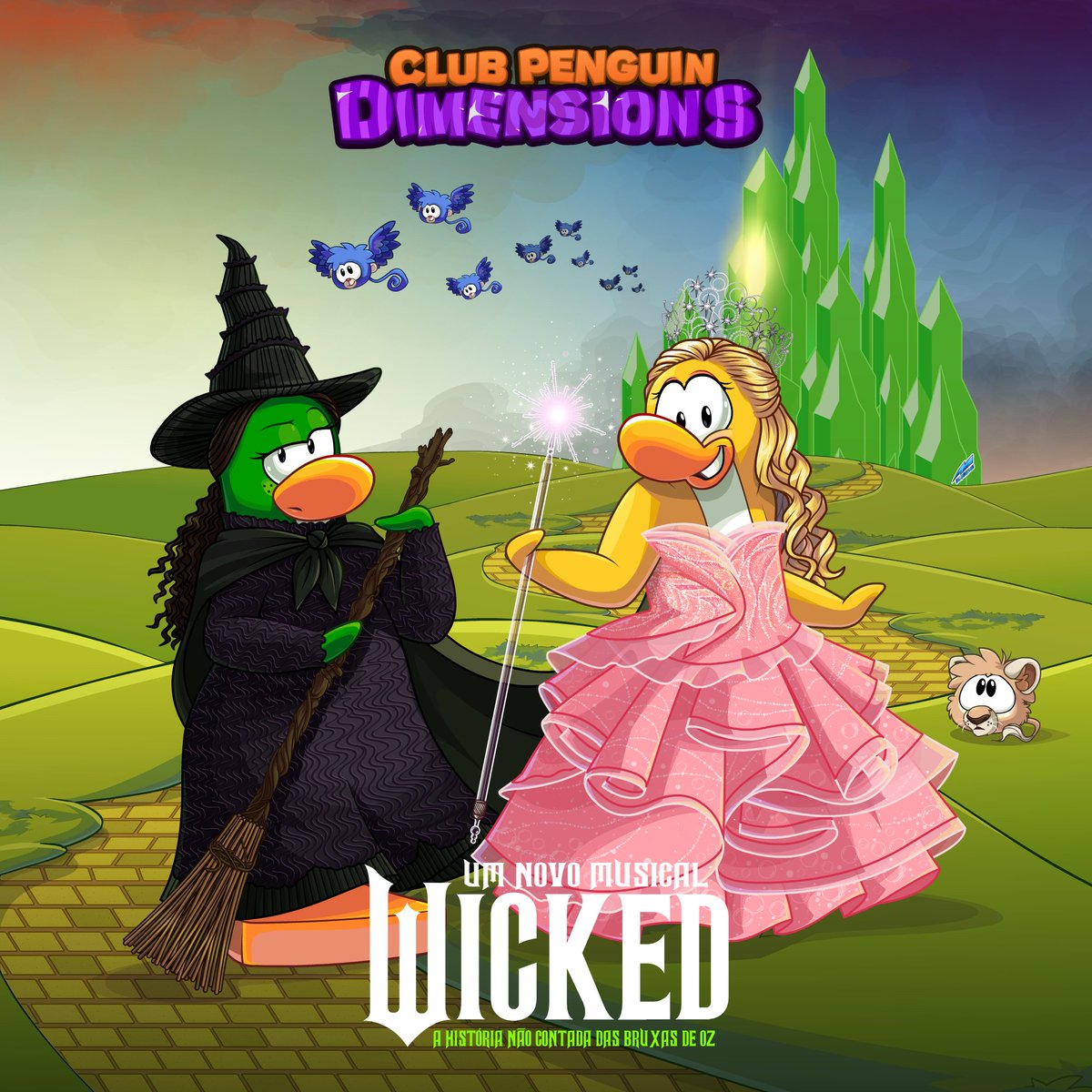 Relampago686CP's tweet photo. A peça "Wicked: A história não contada das bruxas de Oz" chega em breve apenas no @DimensaoPinguim  ======================================= (TAGS) #cpfanart #WickedMovie #Wicked #Elphaba #Glinda #DefyingGravity #Popular #WickedTheSoundtrack #WICKEDBRASIL #WickedBroadway 4/4 + https://t.co/yP1Ct23iCb