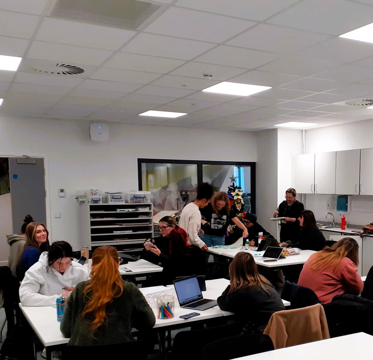 A great day of learning for the 2nd year BSc OT students. Planning a creative group activity that they will deliver to each other over the next few weeks.

Some great ideas and importantly fun learning.  

Was it too early for Christmas music on in the background...we think not!