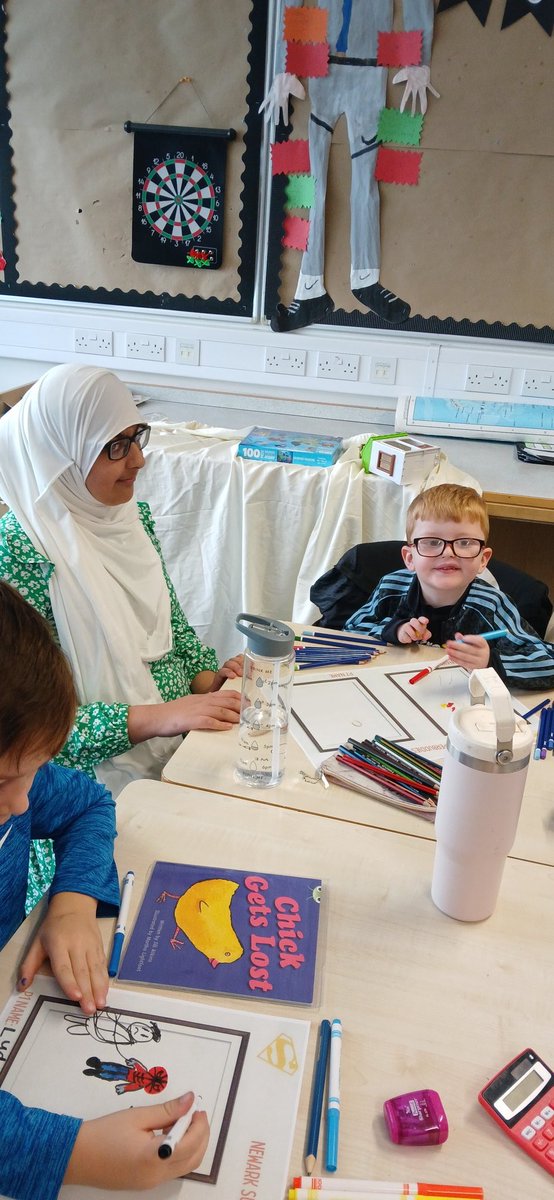 P1aNewarkPS's tweet image. A lovely end to Book Week Scotland! Sharing our whole school Talk for Writing text &apos;Supertato&apos; with our wonderful P7 buddies! Amazing illustrations! ❤️🦸‍♀️🦸‍♂️Thank you for having us. #BookWeekScot @NewarkPrimary