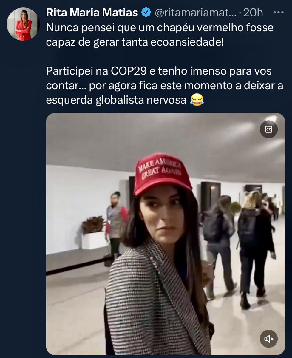 Não, Rita, não é ecoansiedade. As pessoas arregalam os olhos quando tu passas com esse chapéu pela mesma razão que abrandam para ver um acidente na estrada: o grotesco chama a atenção.