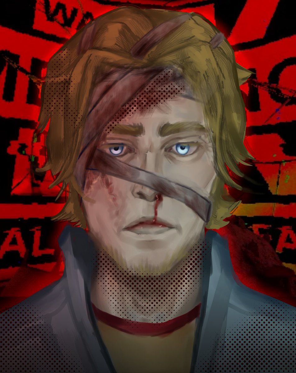 THEKOSHMARTK's tweet photo. If Curly had remained intact (almost) after the accident:

#mouthwashingcurly 
#mouthwashingfanart 
#mouthwashing https://t.co/uI9I0CqIZi