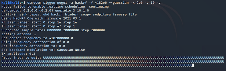 Jamming Enemy Signals: HackRF in Action

As the conflict escalates, disrupting enemy communications is key. With the HackRF, you can jam Russian military radio signals, crippling their coordination. 
hackers-arise.net/2023/12/13/sdr…
<a href="/three_cube/">OccupytheWeb</a>