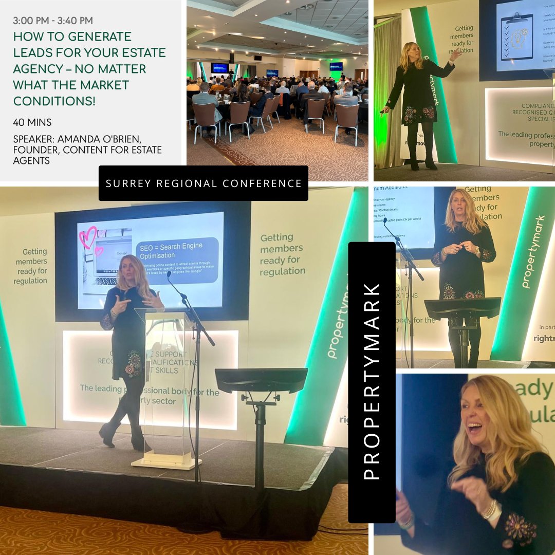 broadwaypublish's tweet image. What a great day with @PropertymarkUK for the Surrey Regional Conference at Epsom Racecourse yesterday! Turnout was fantastic - over 200 members attended. Exceptional speakers, suppliers, prizes &amp;amp; learning enjoyed by all ❤️ #surreyregionalconference #contentfor #estateagents