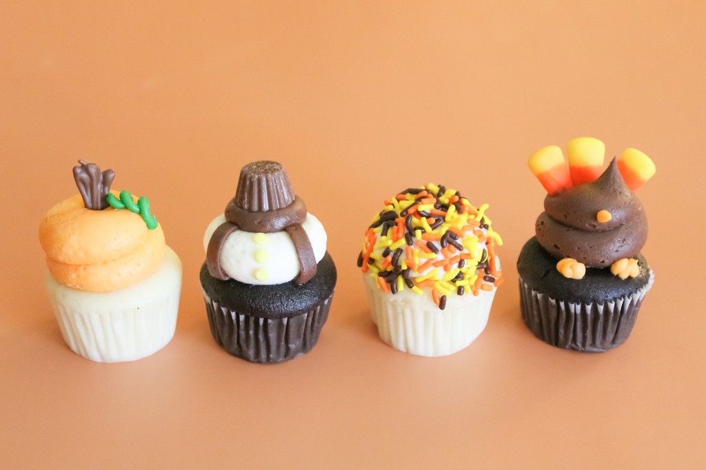 Invite these gourd-genus cupcakes to your Thanksgiving or Friendsgiving feast - they're the perfect addition to any seasonal celebration. Available by the dozen in our Gobble Box.

Order online or through the app to earn points towards FREE cupcakes.