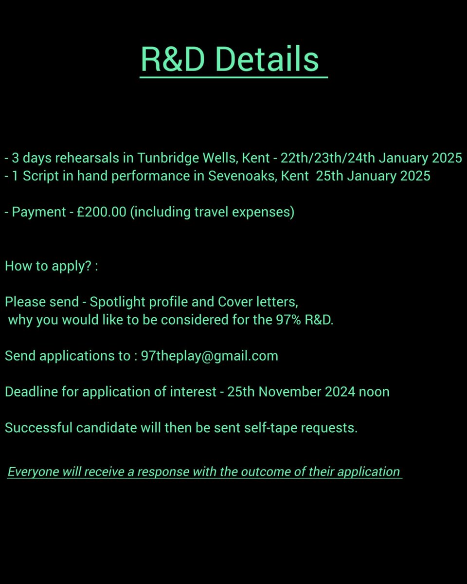 Amy Lockwood (@_amylockwood_) on Twitter photo ❌TRIGGER WARNING S*XUAL HARASSMENT/ S*XUAL *SSULT/R*PE/ S*IKING❌
📢97% Audition Applications are now LIVE📢
Send all submissions of interest to 97theplay@gmail.com
Deadline - 25th November noon
Thank you again to the incredible talented <a href="/daria_b_art/">daria_b_art</a> for the amazing artwork ❌TRIGGER WARNING S*XUAL HARASSMENT/ S*XUAL *SSULT/R*PE/ S*IKING❌
📢97% Audition Applications are now LIVE📢
Send all submissions of interest to 97theplay@gmail.com
Deadline - 25th November noon
Thank you again to the incredible talented <a href="/daria_b_art/">daria_b_art</a> for the amazing artwork