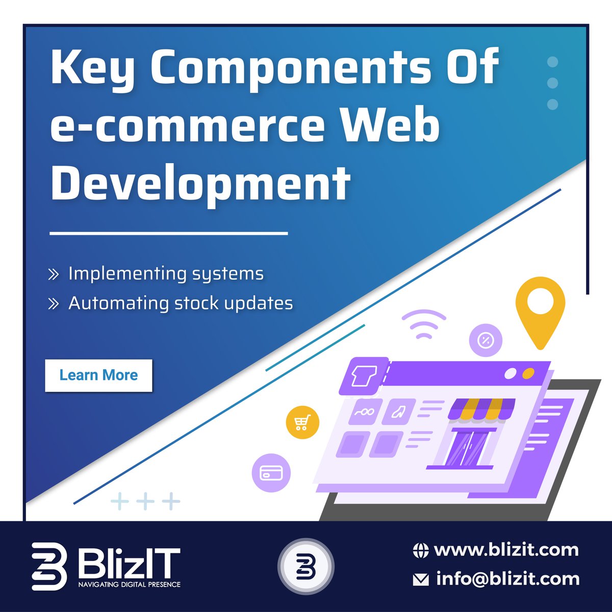 Blizit24's tweet photo. What Are The Key Components of Ecommerce Web Development?
1. Implementing systems
2. Integrating with warehouse management systems.
3. Automating stock updates and alerts
4. Using analytics
https://t.co/izrnIvrNZw
#ecommercewebdevelopment #webdevelopment #ecommerce https://t.co/VZ0My18mWX