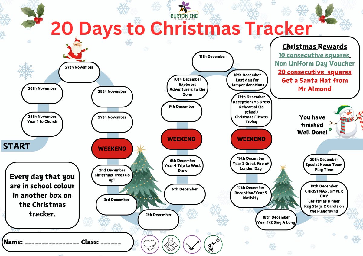 Today we launched our Christmas Tracker which starts on Monday!