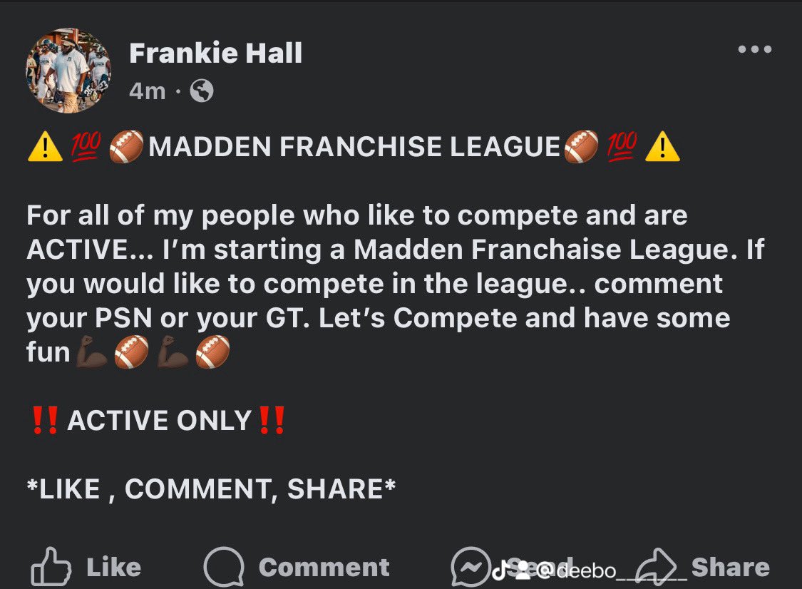 Join Up and Compete 💪🏿🏈💪🏿🏈