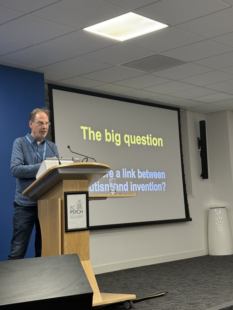 Reem Abed (@reemabed81reem) on Twitter photo <a href="/sbaroncohen/">Simon Baron-Cohen</a> asking the big question: is there a link between autism and invention? <a href="/rcpsych/">Royal College of Psychiatrists</a> #EPSIG2024 <a href="/sbaroncohen/">Simon Baron-Cohen</a> asking the big question: is there a link between autism and invention? <a href="/rcpsych/">Royal College of Psychiatrists</a> #EPSIG2024