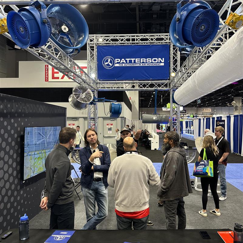 PattersonFanCo's tweet photo. For many in the industry, #IAAPA2024 is the most exciting expo of the year! As we wrap up the final day of the show, we're eager to support our current and new clients we met in providing an even better (and safer) experience with our high-performance indoor and outdoor fans! https://t.co/MfHcSIPRxJ
