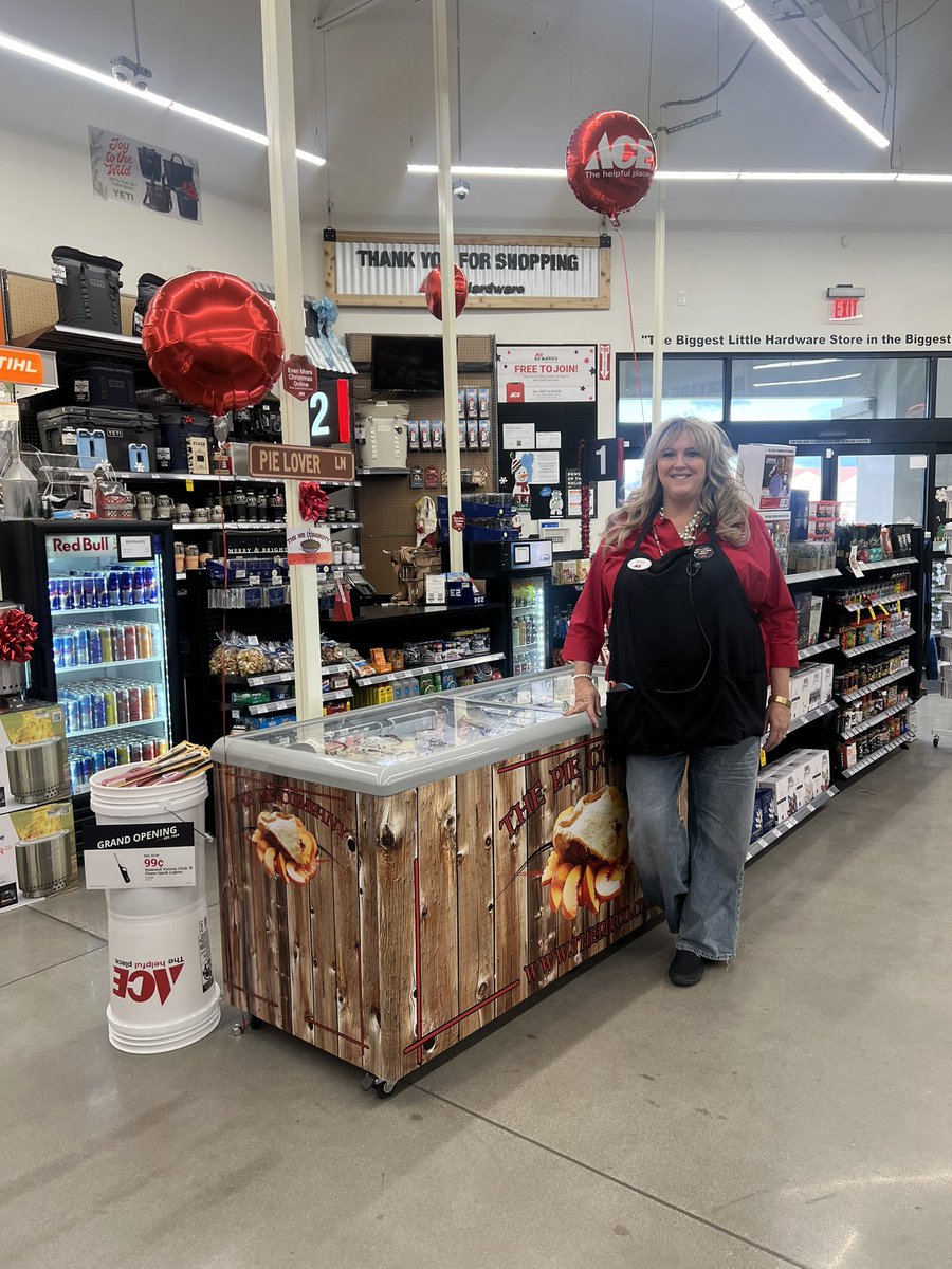 natalie_OmniCRE's tweet photo. Wind or shine, the grand opening is on! Come support your new Ace store at South Meadows and catch some incredible deals! Fully stocked on famous @ThePieCompany Pies! Let’s go! @SouthMeadowsAce #Aceistheplace #AceInTheWind https://t.co/ENEAjqyOlM