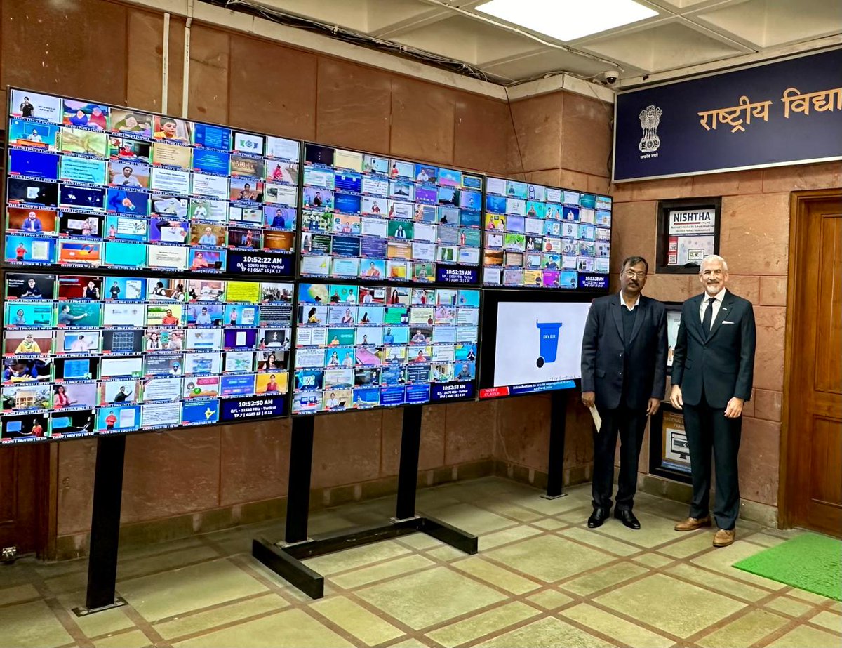ncert's tweet photo. He also toured the Experiential Learning Centre, audio-video studios, ICT Lab, HP-VR Lab, and interacted with the NCERT staff.
#NCERT #NEP2020 #MinistryofEducation #Education #EducationForAll #learning #DigitalLearning #EducationTransformation #DataForEducation #Technology #Literacy #Skilleducation #Development #unitednations 
@ProfSaklani
@ssrivastava66
@ap_behera