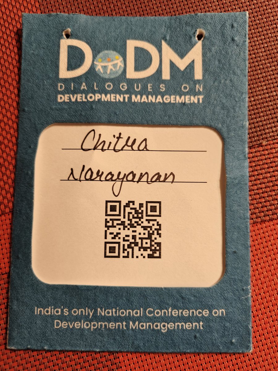ndcnn's tweet photo. It was a rather interesting conclave. NGos of all hues attending. Amazing energy. And loved the basil seeds embedded badge. Also @anshugoonj 's photo exhibition was an eyeopener. #DoDM #SocialImpact https://t.co/FPotIkzrST