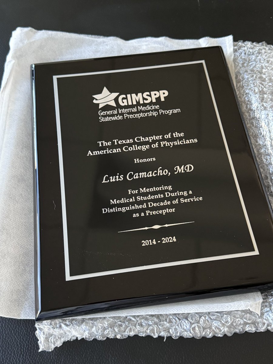 Thank you <a href="/ACPIMPhysicians/">ACP</a> and  GIMSPP for this recognition. 

It has been a great honor and a privilege to be a part of the new generations of American physicians. Their effort and enthusiasm are always most inspiring.
