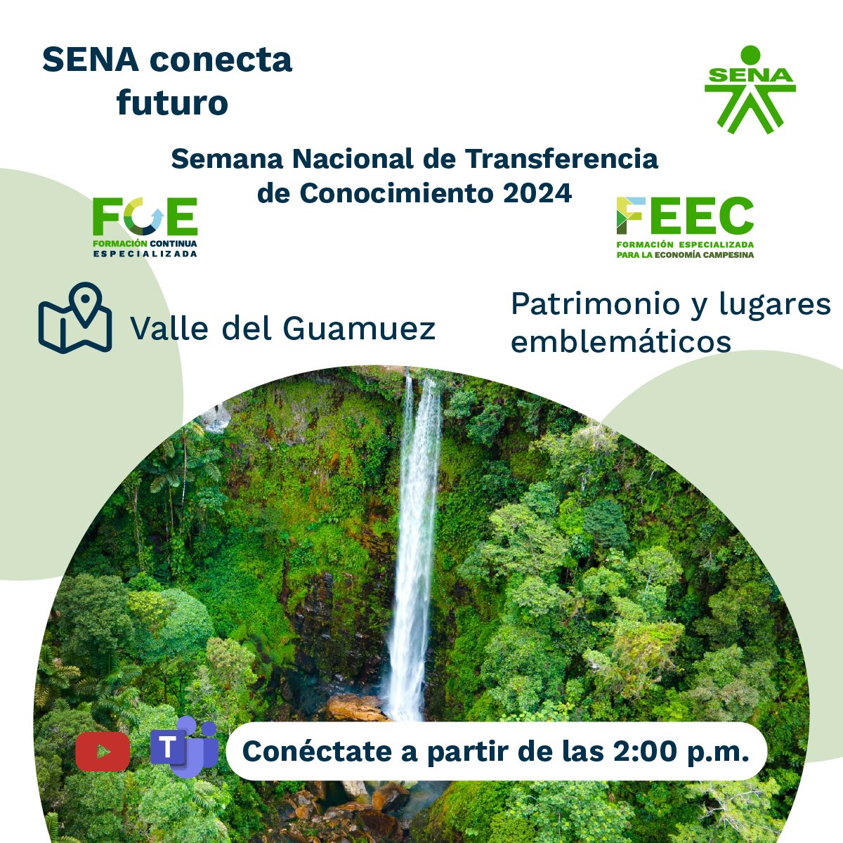 holdingafidg's tweet photo. 🌄Vamos a conocer el patrimonio y lugares emblemáticos del #Putumayo en #SENAConectaFuturo.

Conectados con la naturaleza y la formación a partir de las 2:00 p.m. en https://t.co/uVqleuf2Mi

#CuandoFormasSiembras #SENAConLasEmpresas #PopularFormaPopular https://t.co/lkP9NgnWqN