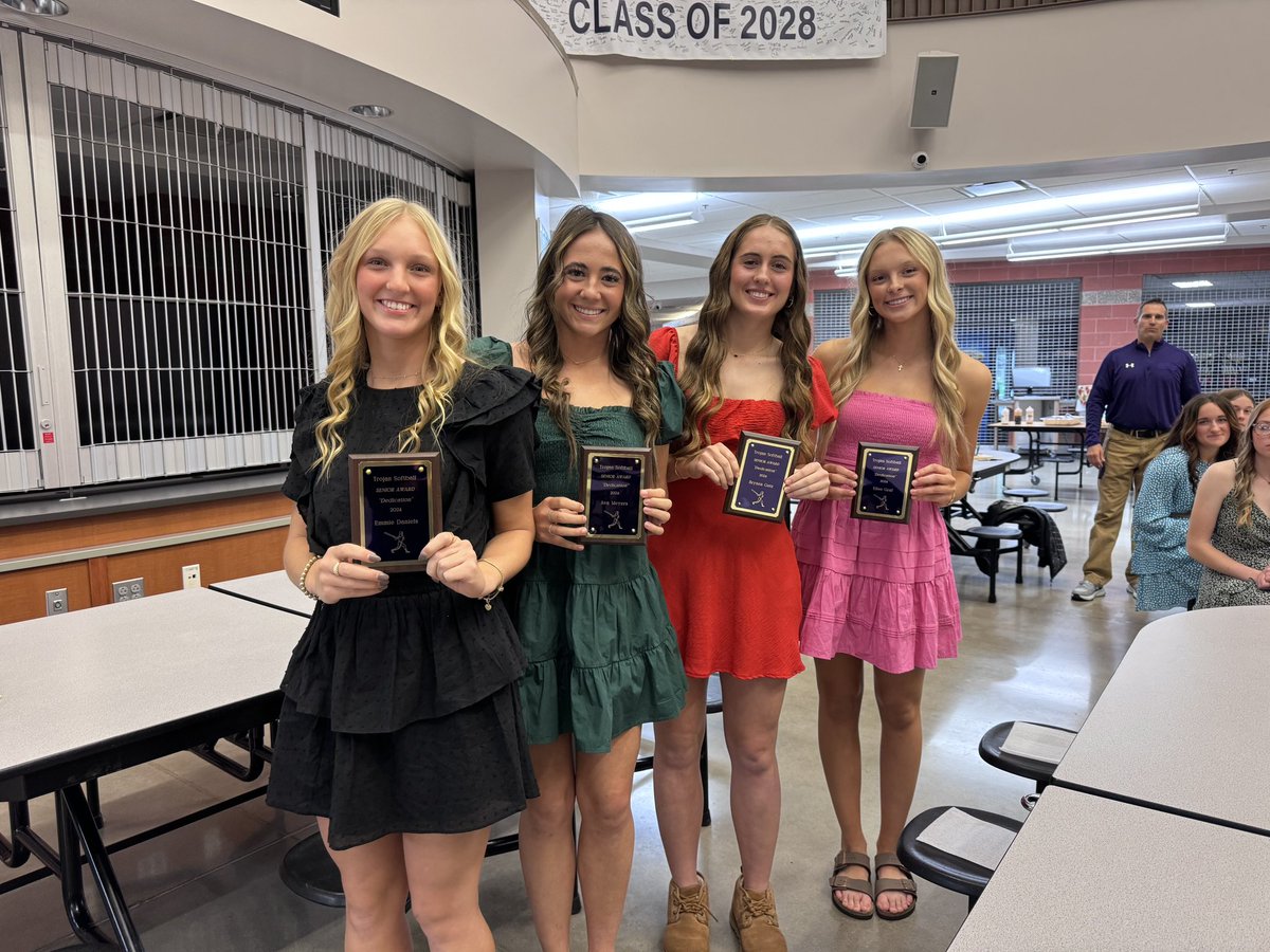 Can’t thank these 4 Seniors enough for what they have given our softball program!  They are the epitome of #WhoIsWilling and #TNT