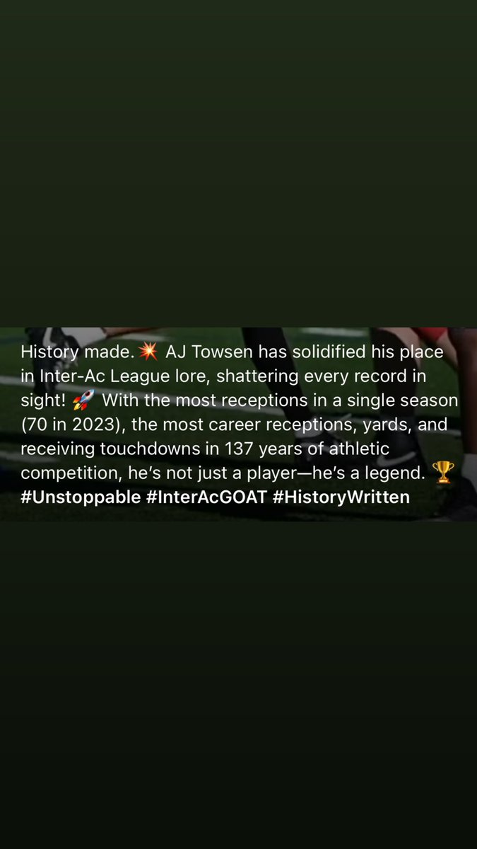 Andrew Towsen (@atowsen) on Twitter photo Blessed to not only be in Germantown Academy’s Record book, but also the INTER- AC record books. Forever grateful.
<a href="/GAFootball1759/">Germantown Academy Football</a> <a href="/XavierStearn/">Xavier Stearn</a> <a href="/PrepRedzonePA/">Prep Redzone Pennsylvania</a> @PRZPAvic Blessed to not only be in Germantown Academy’s Record book, but also the INTER- AC record books. Forever grateful.
<a href="/GAFootball1759/">Germantown Academy Football</a> <a href="/XavierStearn/">Xavier Stearn</a> <a href="/PrepRedzonePA/">Prep Redzone Pennsylvania</a> @PRZPAvic