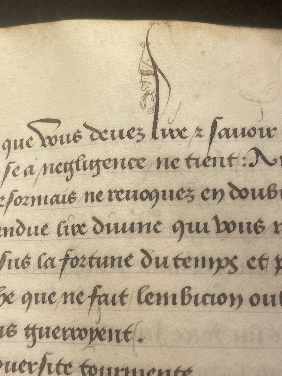 Someone, probably Jean Herlin, getting bored with his strapwork (Bodleian, MS ED Clarke 34)
