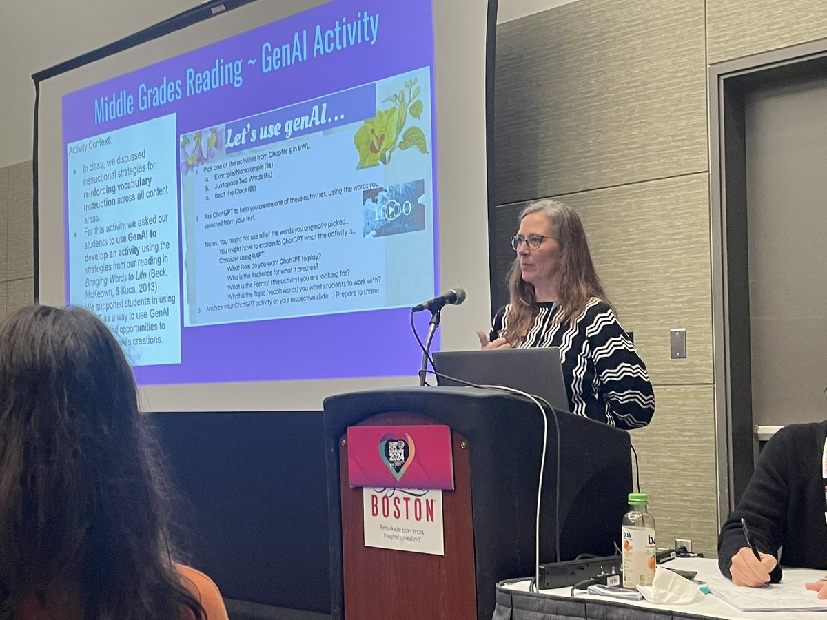 Amy Walter (@drinkofwalter) on Twitter photo Grateful for the opportunity to present at #NCTE24 on a panel exploring GenAI’s potential in ELA classrooms. Thanks to <a href="/carl_young/">Carl A. Young 🟧 ✍🏼📚</a> <a href="/NCStateCED/">NC State College of Education</a> for leading this conversation. Honored to connect with so many educators in Boston! <a href="/FridayInstitute/">Friday Institute</a> Photo by co-panelist Janell Miller Grateful for the opportunity to present at #NCTE24 on a panel exploring GenAI’s potential in ELA classrooms. Thanks to <a href="/carl_young/">Carl A. Young 🟧 ✍🏼📚</a> <a href="/NCStateCED/">NC State College of Education</a> for leading this conversation. Honored to connect with so many educators in Boston! <a href="/FridayInstitute/">Friday Institute</a> Photo by co-panelist Janell Miller