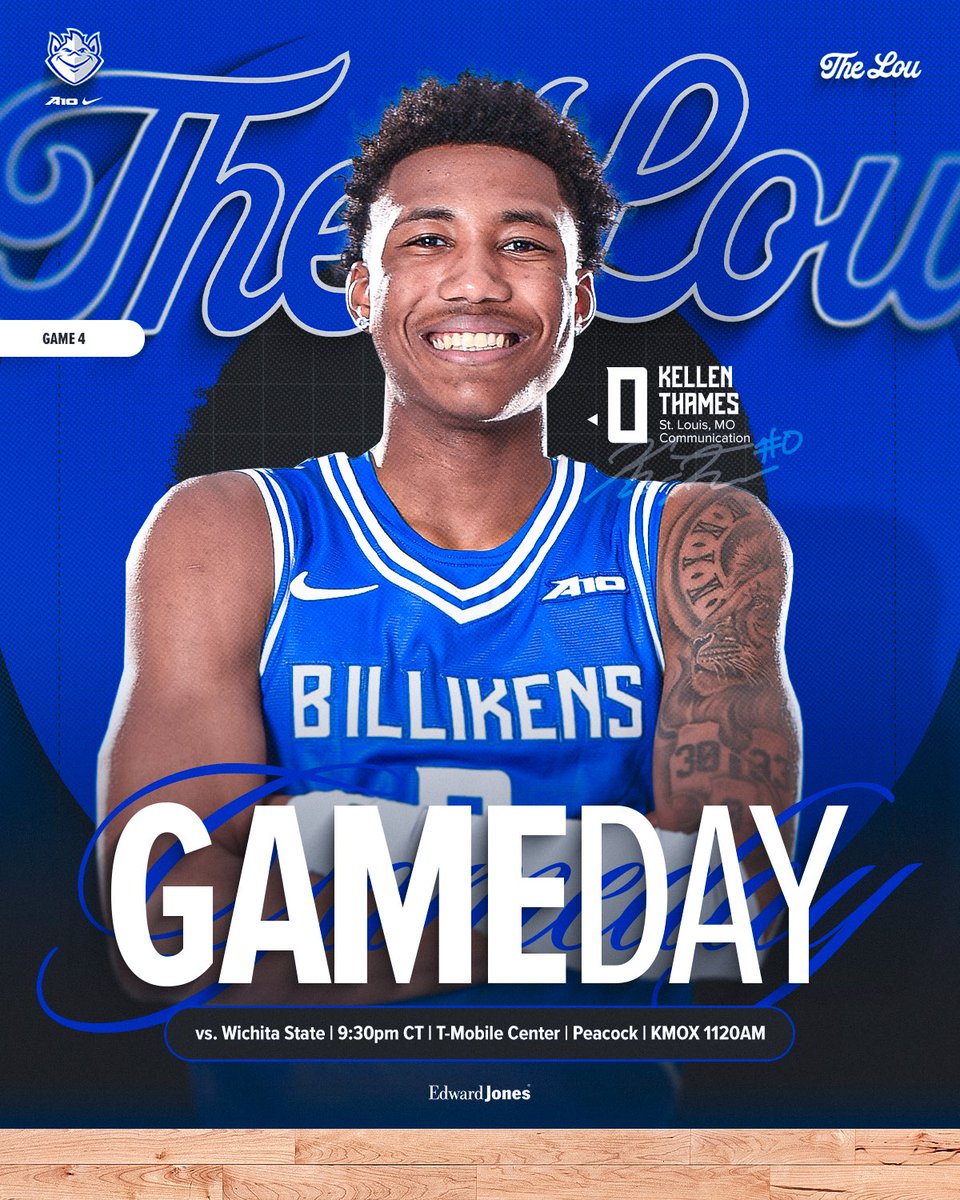 G A M E D A Y !

🆚 <a href="/GoShockersMBB/">Wichita State Men's Basketball</a> 
⏰ 9:30PM CT
📍 <a href="/tmobilecenter/">T-Mobile Center</a> 
📺 <a href="/peacock/">Peacock</a> 
🎙️ <a href="/KMOXSports/">KMOX Sports</a> 

#SLUForTheLou