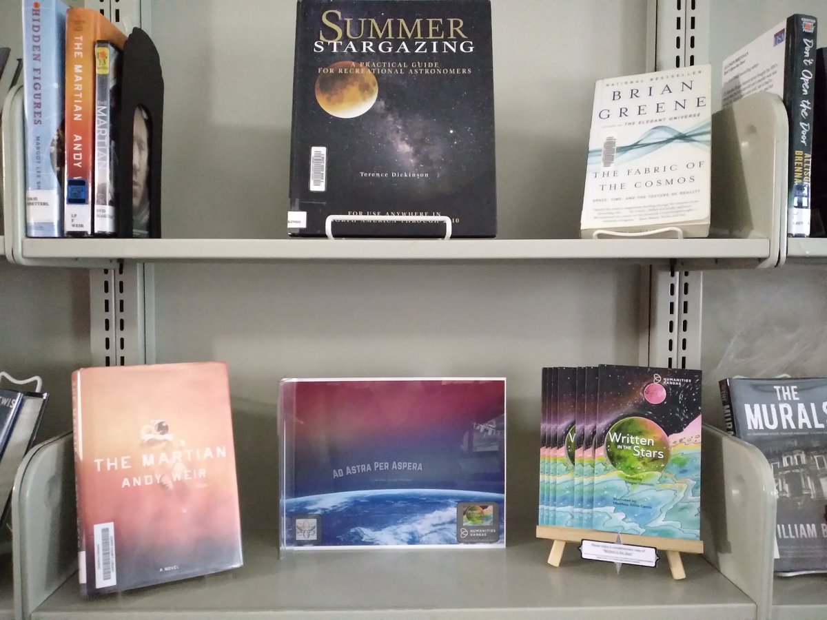 Check out a book about space and pick up your copy of Written In The Stars from Humanities Kansas.