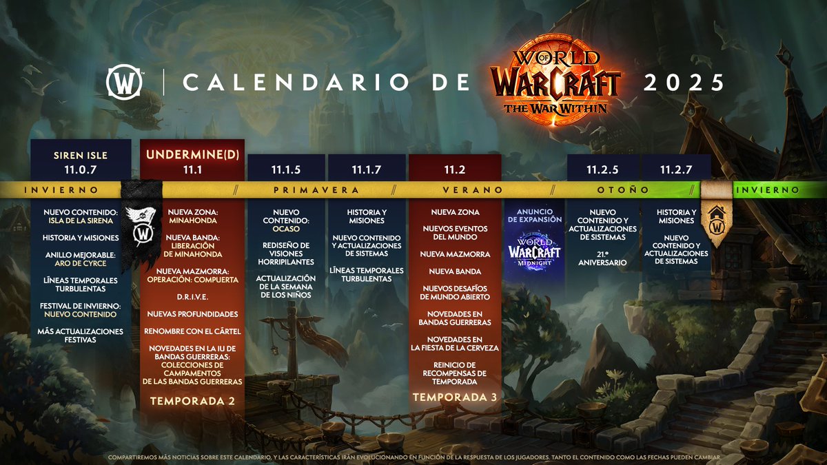 Warcraft_ES's tweet photo. Por si no lo has visto: 2025 viene calentito 🔥 https://t.co/AHntCETfoX