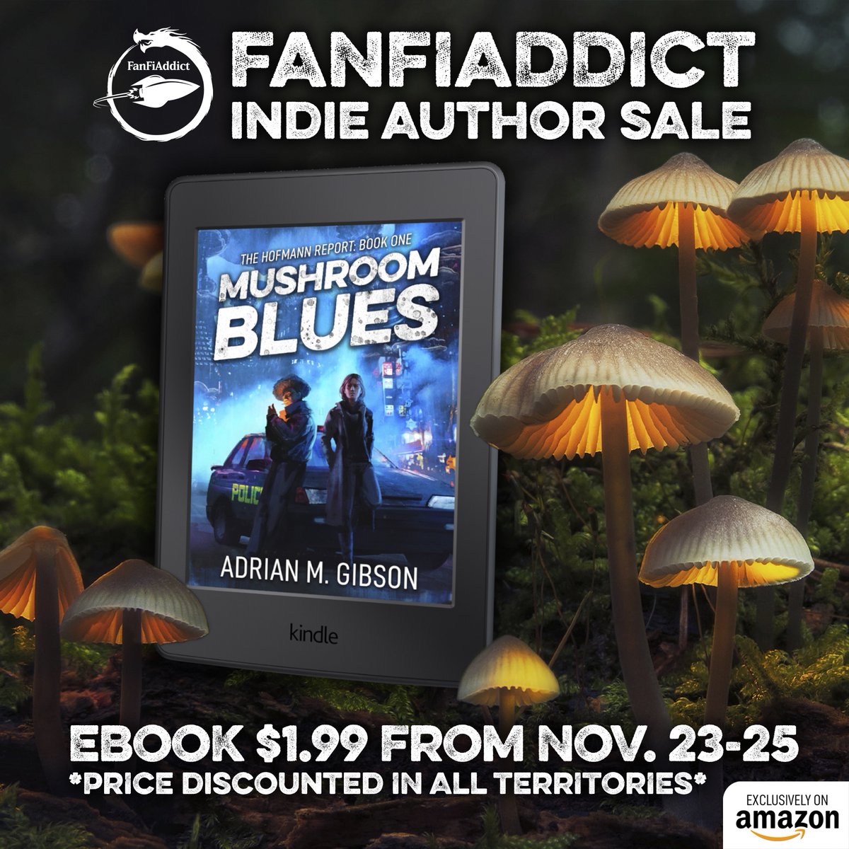 🚨EBOOK SALE🚨
As part of FanFiAddict’s Indie Author Sale, the Mushroom Blues eBook is discounted to $1.99 on Amazon US from Nov. 23-25: amzn.to/3VoOBNF

DISCOUNT PRICE IN OTHER COUNTRIES👇
UK: £1.75
Europe: €2.00
Canada: $2.75
Australia: $2.99
Japan: ¥300
Mexico: $40.00