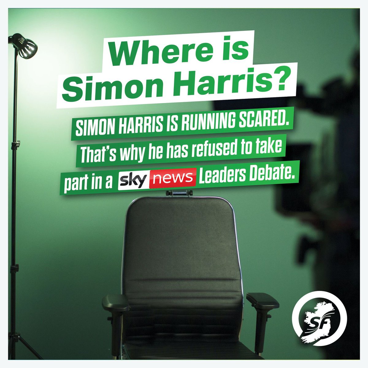 sinnfeinireland's tweet image. 🚨BREAKING: Simon Harris has refused to take part in the proposed Today FM/Sky News Leaders’ debate, denying you the opportunity to hear how parties will solve the challenges facing Ireland. 

He avoids accountability for 14yrs of FG in Government and has no vision for the future