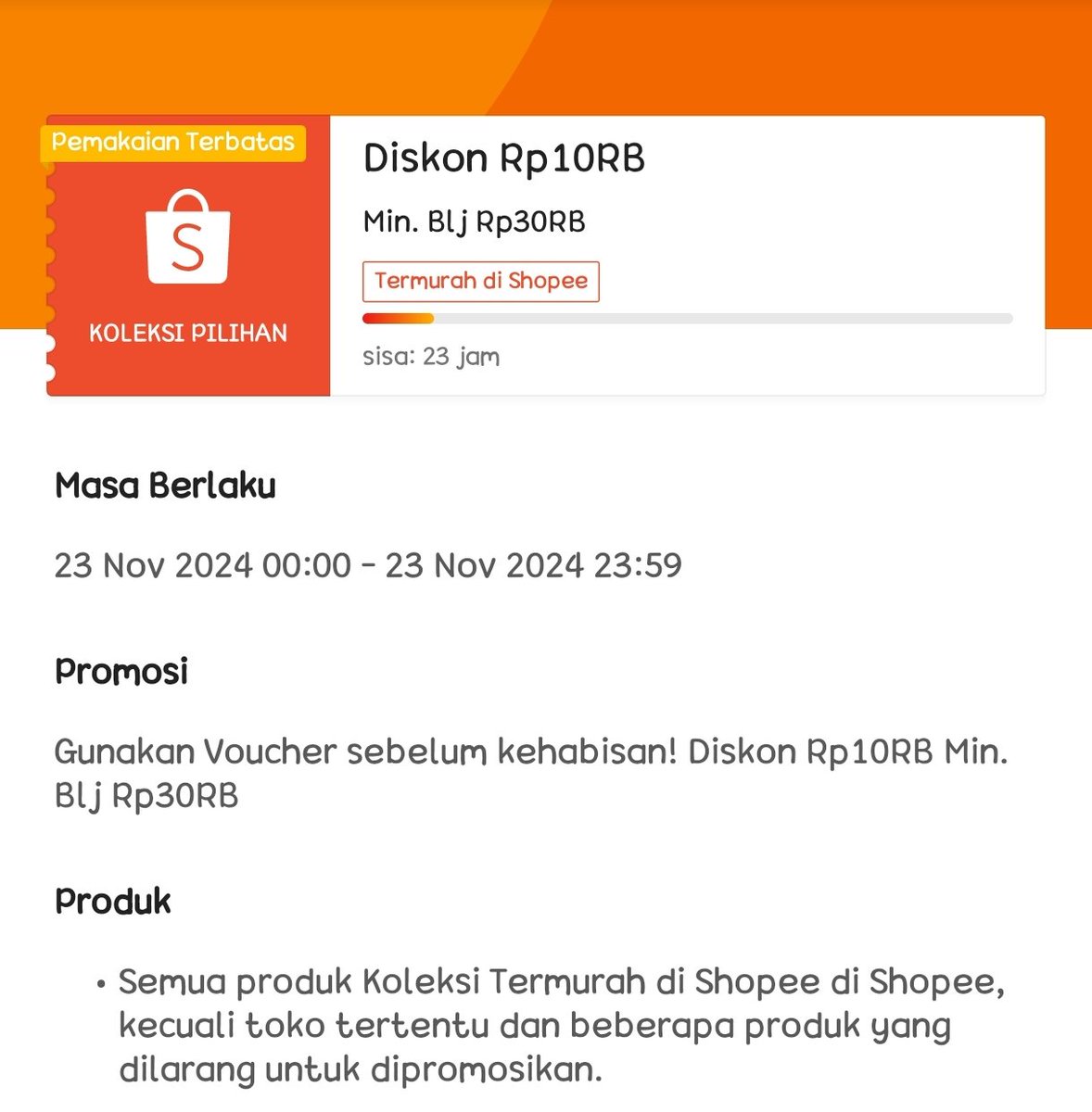 re_aruni's tweet photo. Kode Voucher Shopee

• Diskon 10k minimal beli 30k
• Untuk produk Termurah di Shopee

AKBAQAOJ8
NASISQ10B
RISAFMIYR
CINDUV8X0
TETIMXPDR
ISRIZSQLB8
FANITDHUD
DREAN1TGA
NENNJNGFY
ATIK2TPCR
HANIOQZZ1
MELIBGGUE
ZACCYKKXX
ELAILYSHB
ARDY1Q76R
VINASDAPV
BUNDGAJOX
SHED8LPVZ
RAHMH8GVI
PERD2ENJ7
AMRAXXVYU
CINDUV8X0
INANWPMIM
ANISK6JJT
RRAMJCLZE
MEGAUINUN
NAMIEKYBW
ELAILYSHB
ENAY6PVA0
NAIAYVU0W
COOK2JGCM
JESSTDRTG
CLAROPB4I
ITSYKLHER
NINZKLSXB
VINASDAPV

Masukan kode di sini 👉 https://t.co/hSqT2k7ZgD