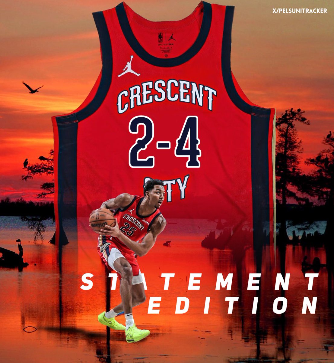 🚨ITS GAMEDAY🚨

The #Pelicans are BACK in red for their second and last home NBA cup game. They’ll be taking on the Warriors @ 6:30 PM. Last game in Red was also in the Cup and resulted in a win 👀