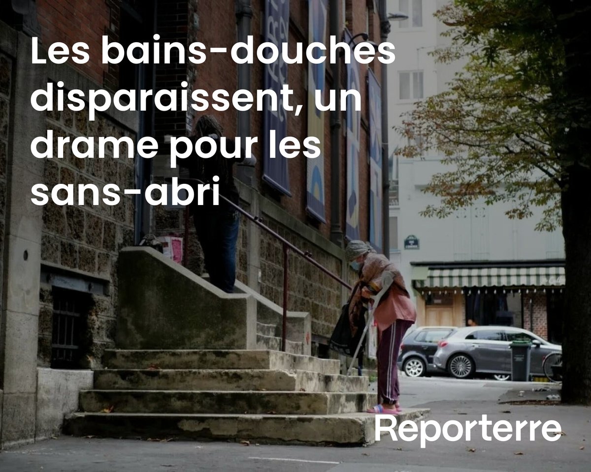 Indispensables aux sans-abri et aux personnes privées d’un accès à l’eau potable, les bains-douches se font rares dans les villes.

Une absence « dramatique ».

⏰ Rediff. du 27/08/2024

Lire l'article ➡️ l.reporterre.net/bkG