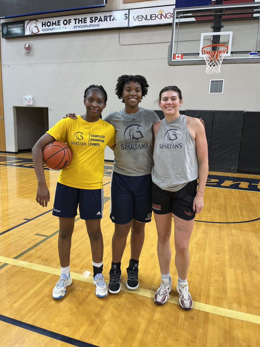 Always nice to have alumni come back and work with our athletes - from where they were to where we are to where they could go with the game! <a href="/TWUSpartans/">TWU Spartans</a> WBB