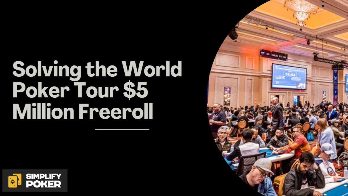 Barry_Carter's tweet photo. The @ClubWPTGold $5M Freeroll has the craziest payout structure ever:
✅ Flat payouts early
✅ Top-heavy late
✅ Mystery bounty
✅ Random $10,300 seat prizes
@daraokearney &amp; have have 'solved' this payout structure &amp; you can see our new course for FREE
👉 https://t.co/4K5xOdwe9P https://t.co/phqqlPlTiE