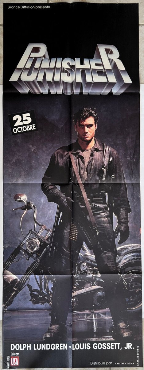 punisher_book's tweet image. In France we have these long posters similar to the Australian "daybill" posters. 
(Click to see it in full)

They are 60x120 cm (or 23x47 inches) and of often hung on windows of cafés etc.
#35Anniversary