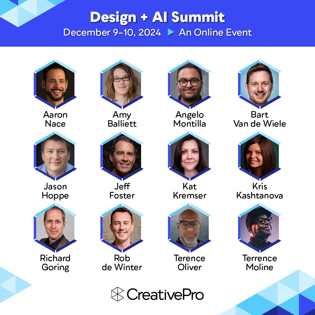 Peachpit (@peachpit) on Twitter photo We’re excited to sponsor <a href="/CreativePro_com/">CreativePro Network</a>’s Design + AI Summit, the essential HOW-TO event to help designers leverage the power of AI to create quality work more efficiently—being held online Dec 9–10.
Save $100 with discount code: PP2024
Sign up now: creativepro.com/design-ai-summ… We’re excited to sponsor <a href="/CreativePro_com/">CreativePro Network</a>’s Design + AI Summit, the essential HOW-TO event to help designers leverage the power of AI to create quality work more efficiently—being held online Dec 9–10.
Save $100 with discount code: PP2024
Sign up now: creativepro.com/design-ai-summ…