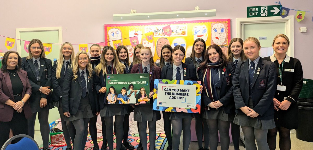 mulgrew_ciara's tweet image. We&apos;re very grateful to these super @larnegrammar pupils &amp;amp; our new retiree who will all be dedicating an hour a week to help pupils in #StMacNissisPS through the @bitcni #TimeToRead &amp;amp; #Time2Count programmes! #MakingADifference  #SupportingYourCommunity ❤️🫶🏼❤️